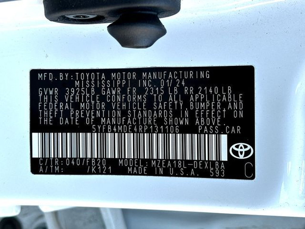 Certified 2024 Toyota Corolla LE FWD image 31