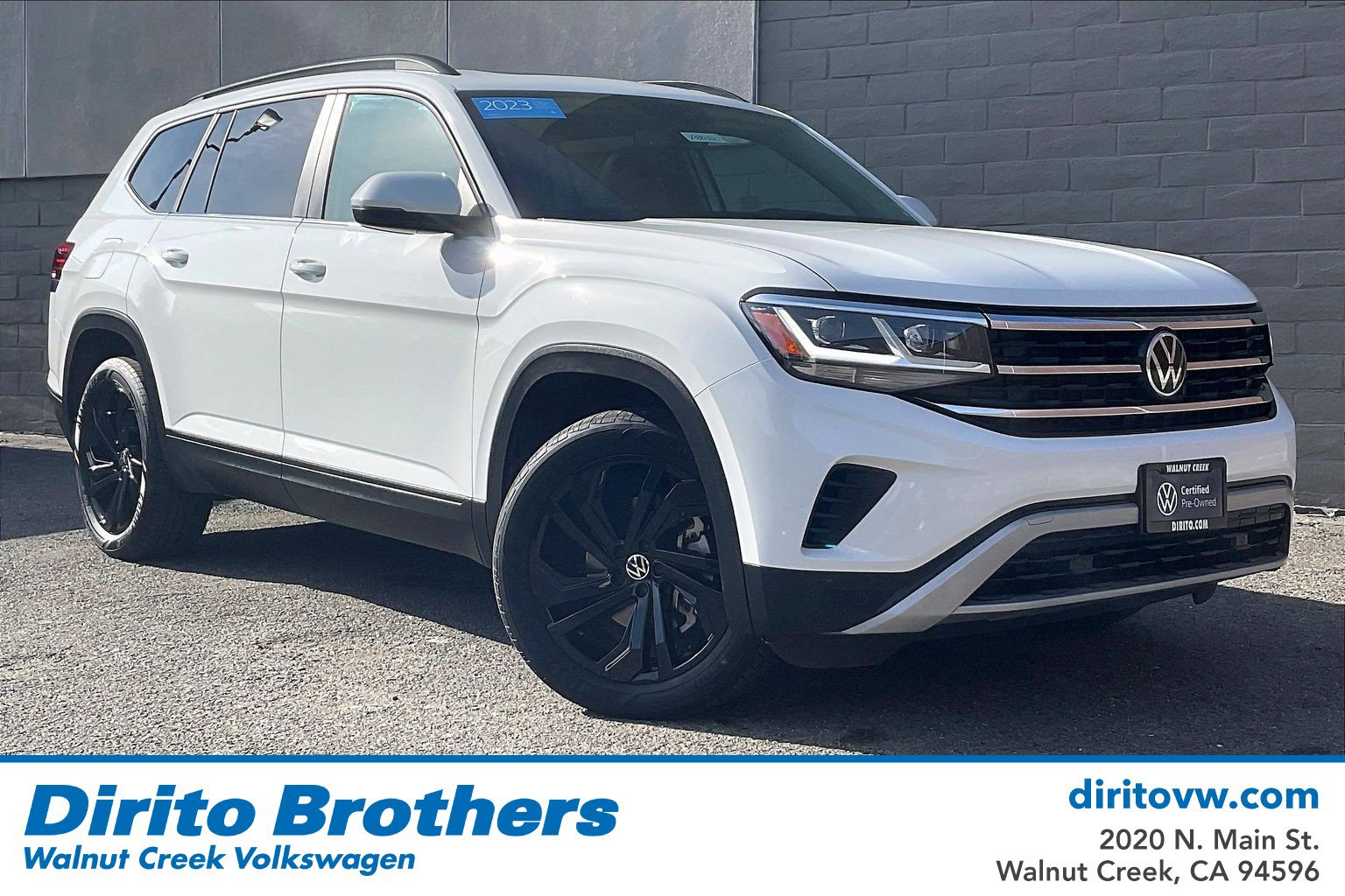 Certified 2023 Volkswagen Atlas SE w/ Panoramic Sunroof Package AWD/4WD image 1