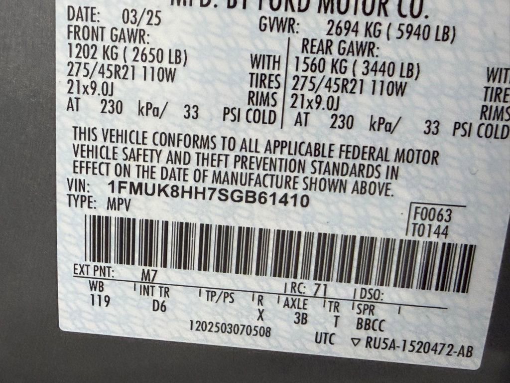 Used 2025 Ford Explorer Platinum w/ LUX Leather Package image 39