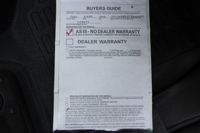 Used 2012 Ford F250 XL w/ Skid Plate Pkg image 37