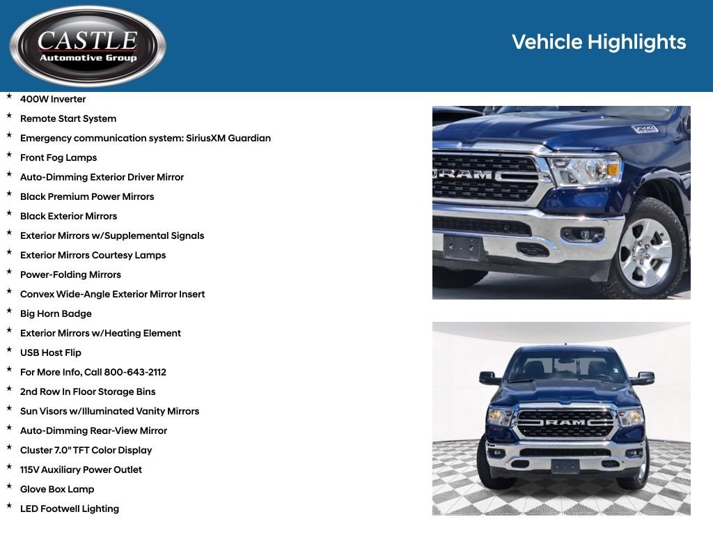 Used 2023 RAM 1500 Big Horn AWD/4WD image 16