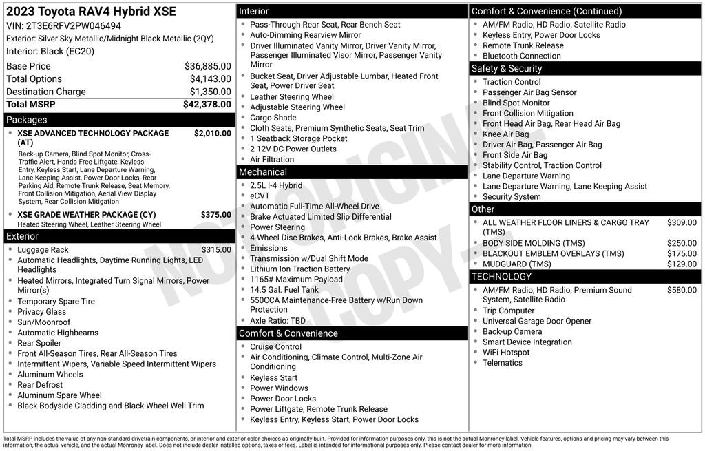 Used 2023 Toyota RAV4 XSE AWD/4WD image 37