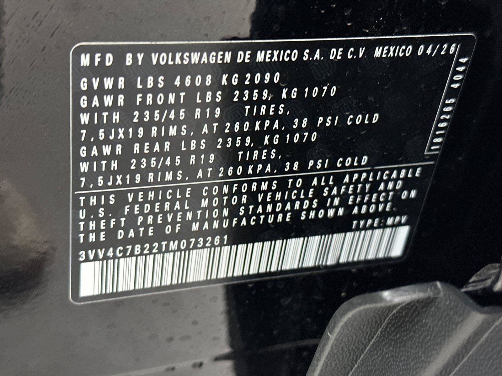New 2026 Volkswagen Taos SEL AWD/4WD image 22