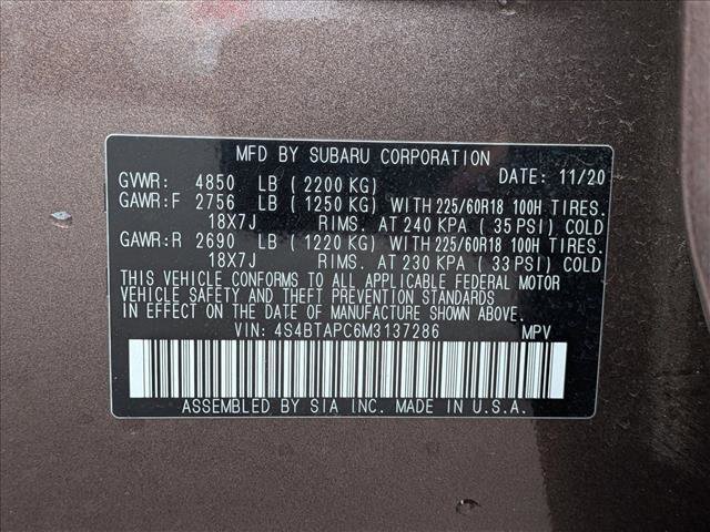 Used 2021 Subaru Outback Touring w/ Popular Package #2 image 24