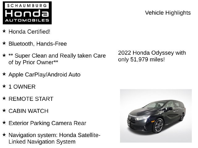 Certified 2022 Honda Odyssey Elite image 14