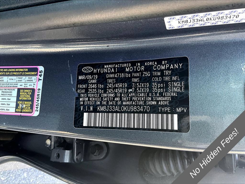 Used 2019 Hyundai Tucson Sport w/ Cargo Package FWD image 23