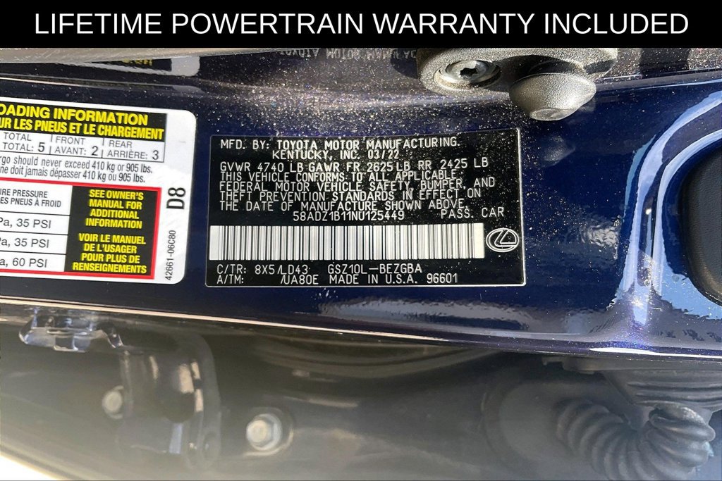 Used 2022 Lexus ES 350 w/ Premium Package FWD image 28