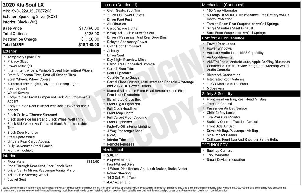 Used 2020 Kia Soul LX image 28