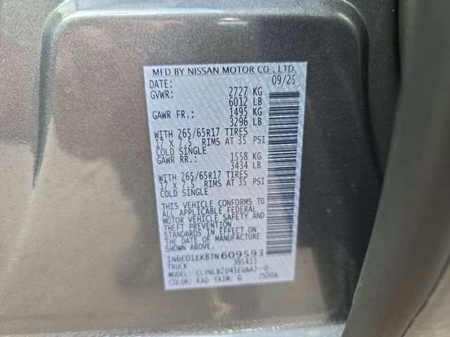 New 2026 Nissan Frontier SV w/ All-Weather Content Package image 34