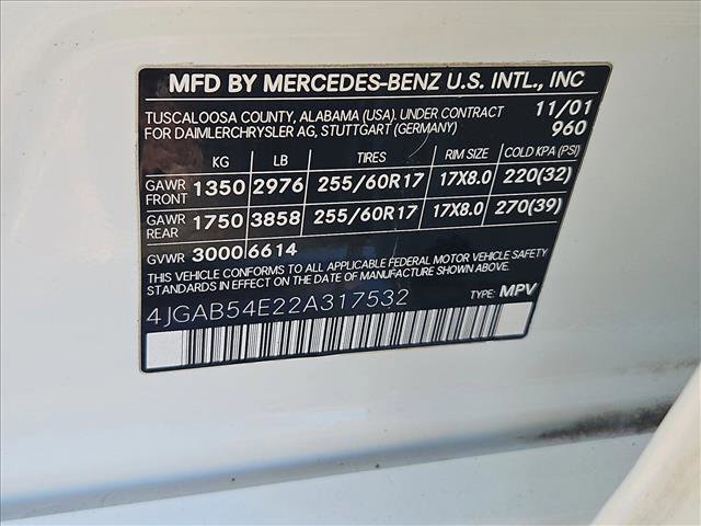 Used 2002 Mercedes-Benz ML 320 4MATIC image 24