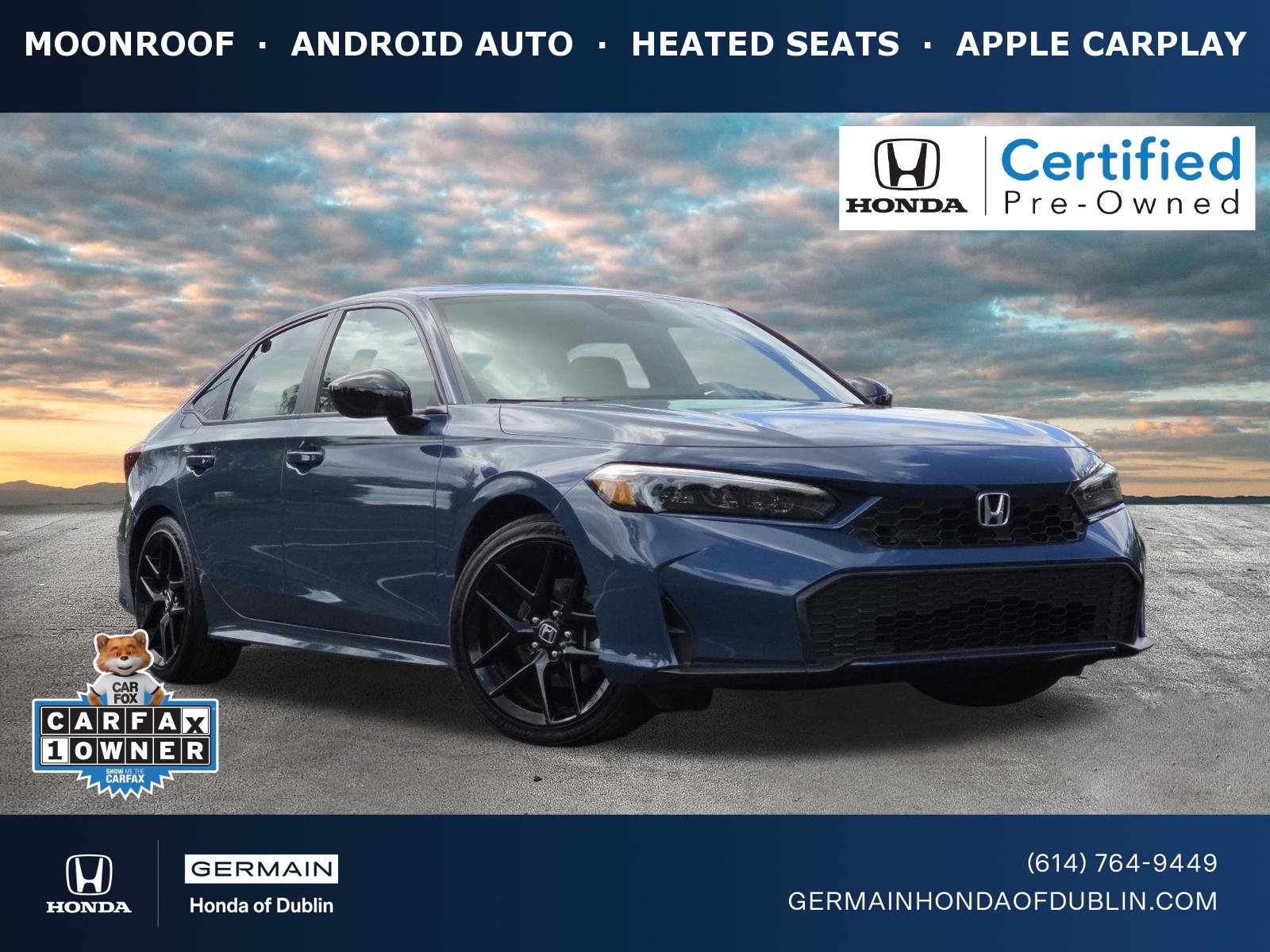 Certified 2025 Honda Civic Sport image 1