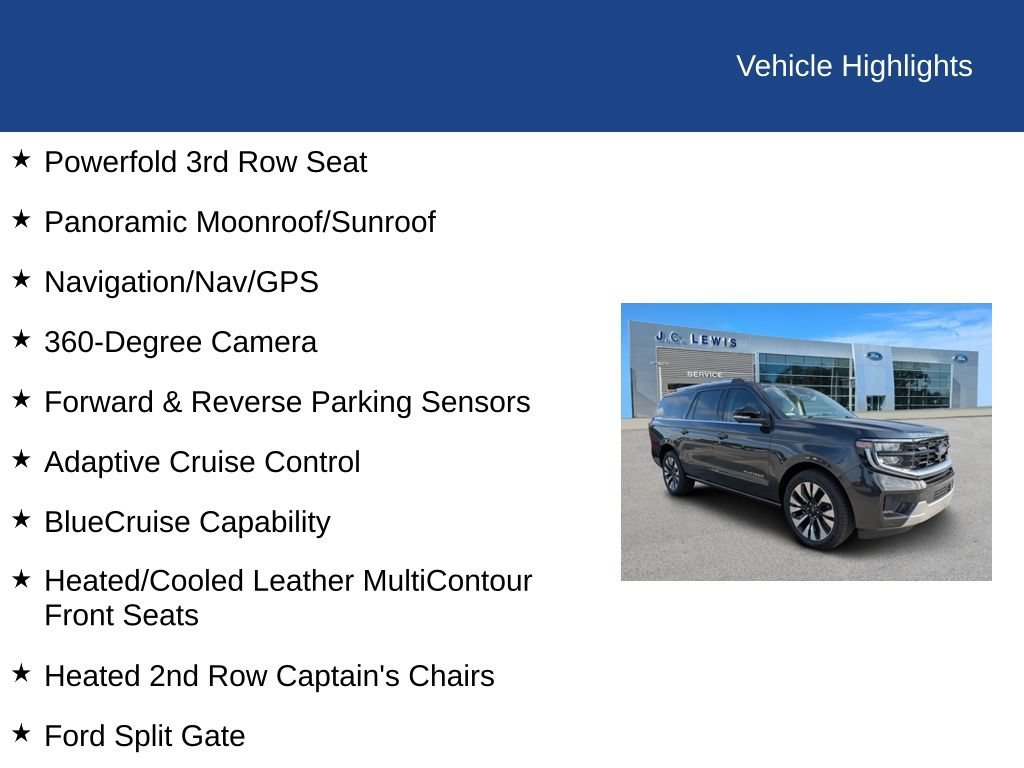 Certified 2025 Ford Expedition Max Platinum w/ Platinum Ultimate Package AWD/4WD image 36