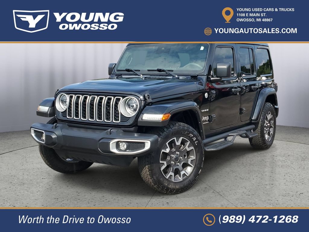 Used 2024 Jeep Wrangler Unlimited Sahara w/ Technology Group AWD/4WD 360° Tour