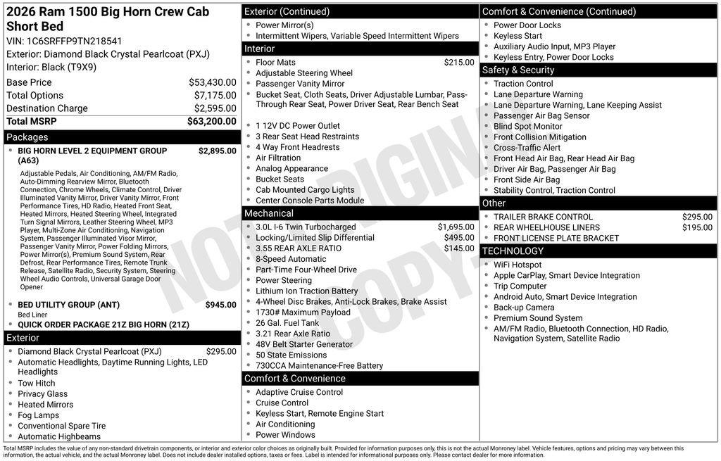 New 2026 RAM 1500 Big Horn image 3