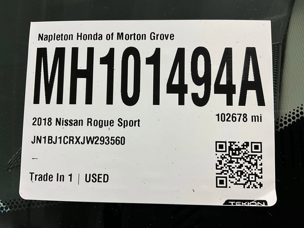 Used 2018 Nissan Rogue Sport SV w/ SV All-Weather Package image 34