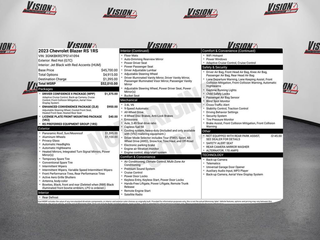 Used 2023 Chevrolet Blazer RS w/ Driver Confidence II Package image 46