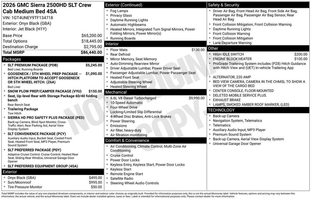 New 2026 GMC Sierra 2500 SLT w/ SLT Premium Package AWD/4WD image 59