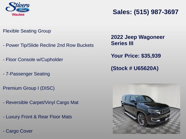 Used 2022 Jeep Wagoneer Series III w/ Premium Group I AWD/4WD image 16