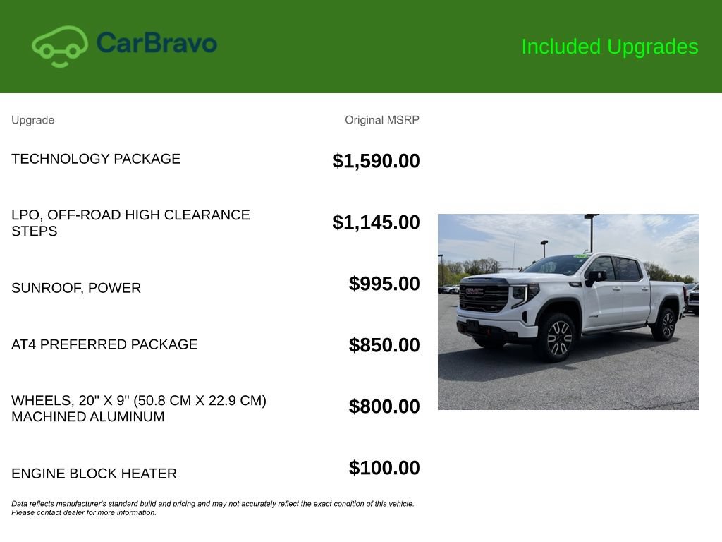 Used 2023 GMC Sierra 1500 AT4 w/ Technology Package AWD/4WD image 9