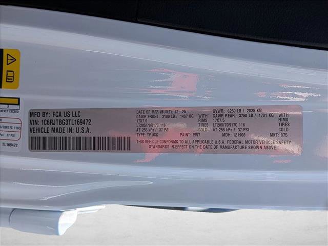 New 2026 Jeep Gladiator Rubicon w/ Steel Power Dome Hood Package image 18