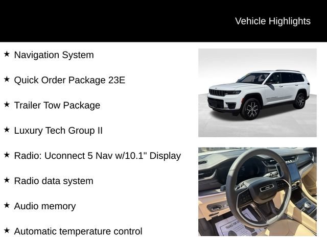 Used 2024 Jeep Grand Cherokee L Limited w/ Luxury Tech Group II AWD/4WD image 8