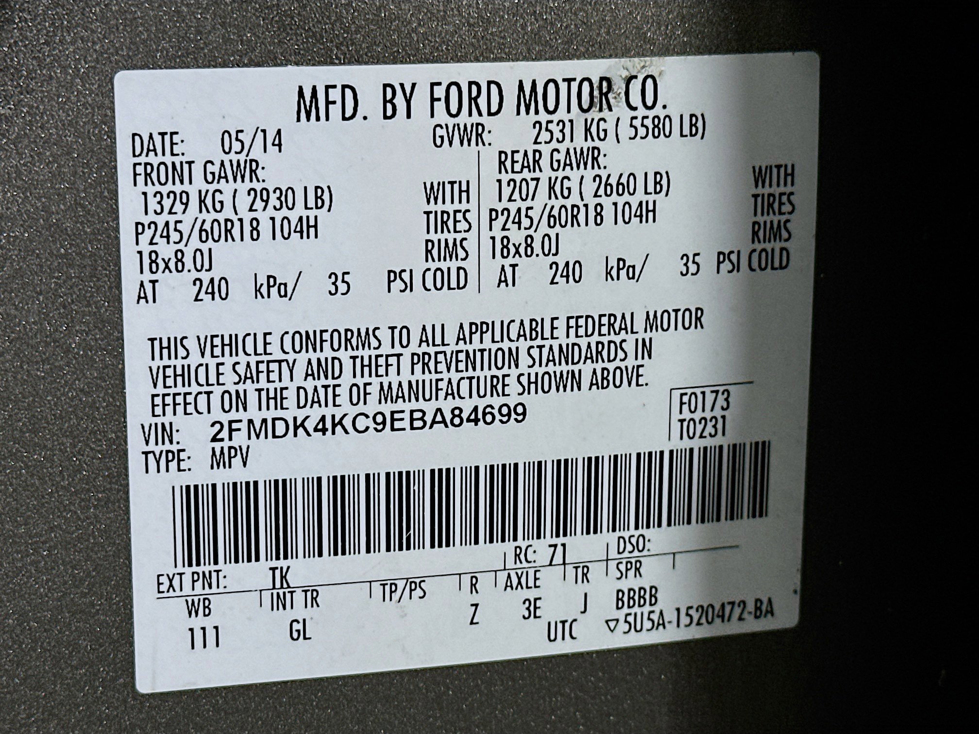 Used 2014 Ford Edge Limited AWD/4WD image 12
