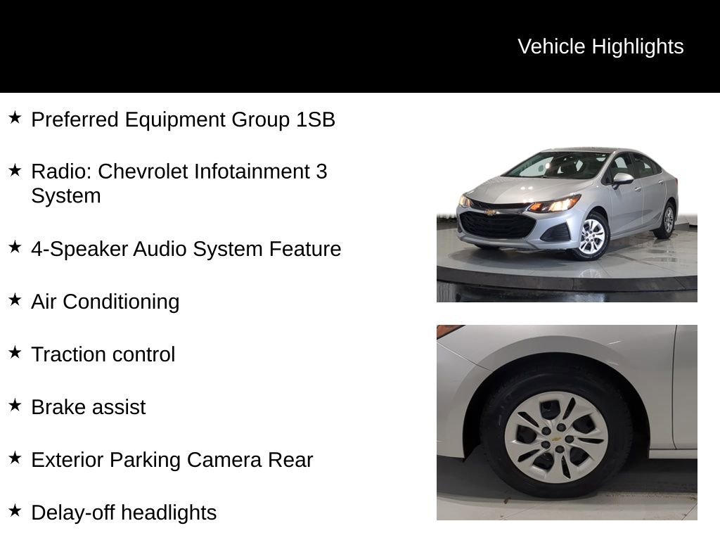 Used 2019 Chevrolet Cruze LS w/ LS Fleet Convenience Package FWD image 7