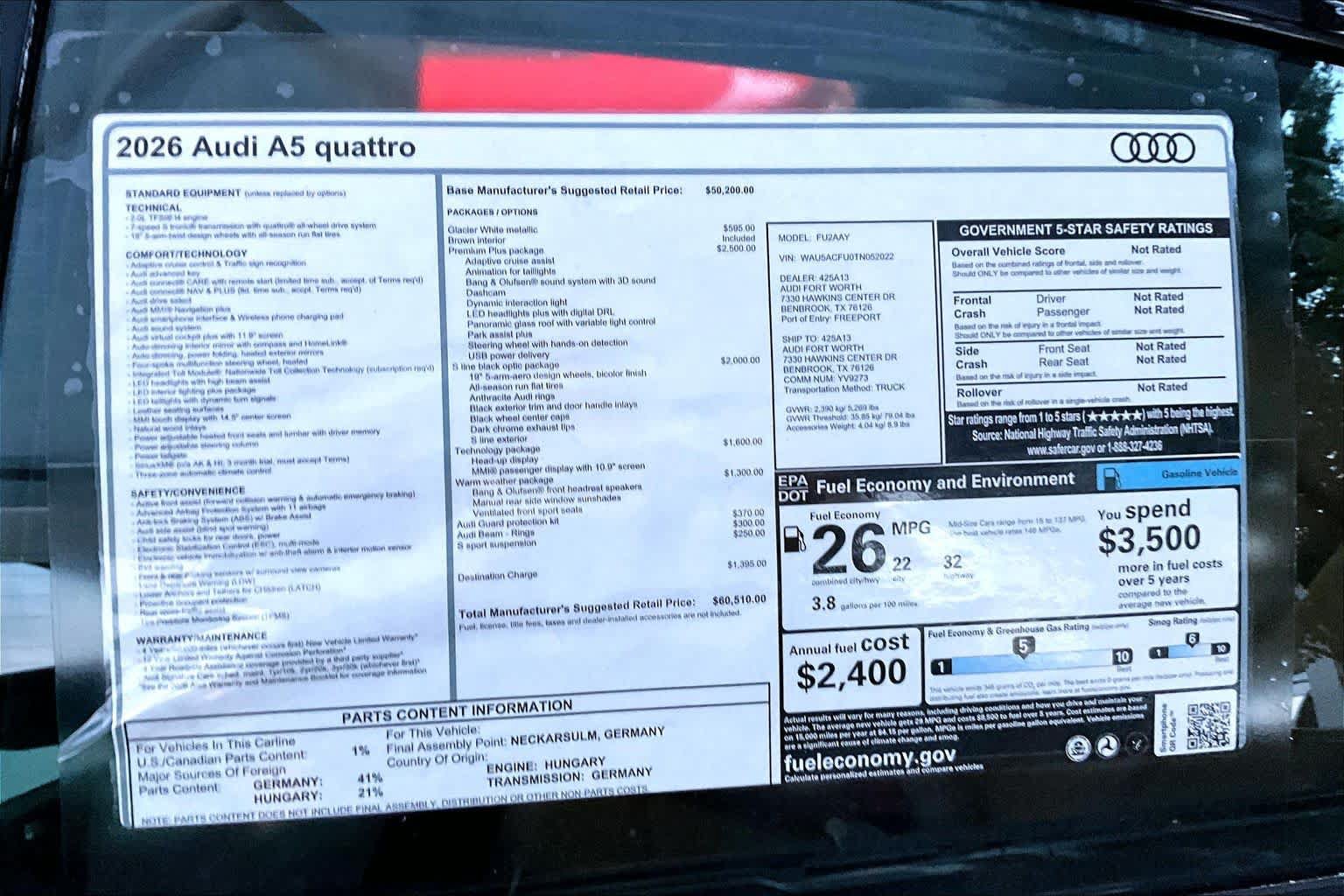 New 2026 Audi A5 Premium Plus AWD/4WD image 19