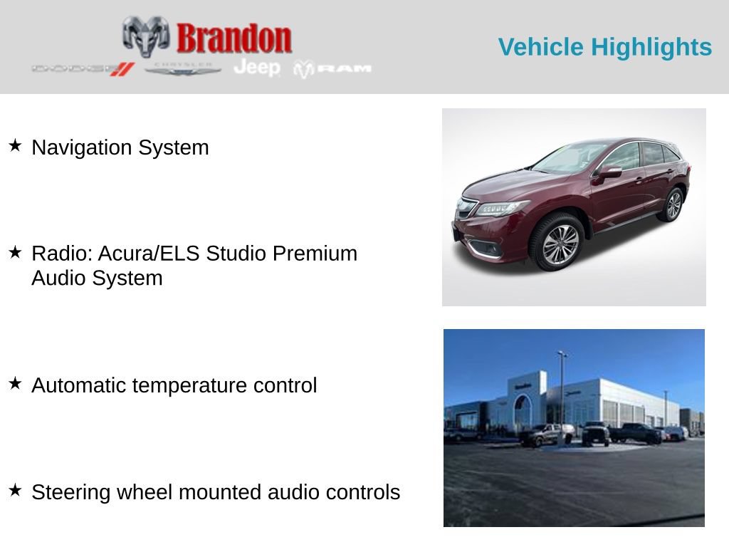 Used 2017 Acura RDX w/ Advance Package AWD/4WD video 2