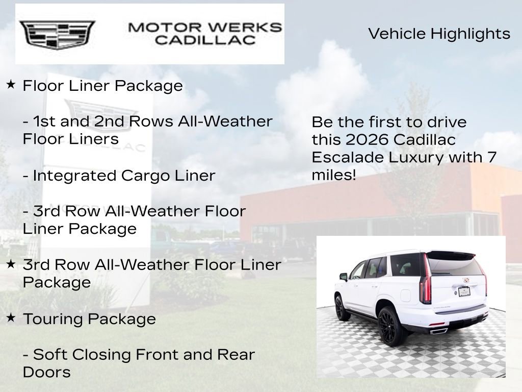 New 2026 Cadillac Escalade Luxury w/ Touring Package image 13