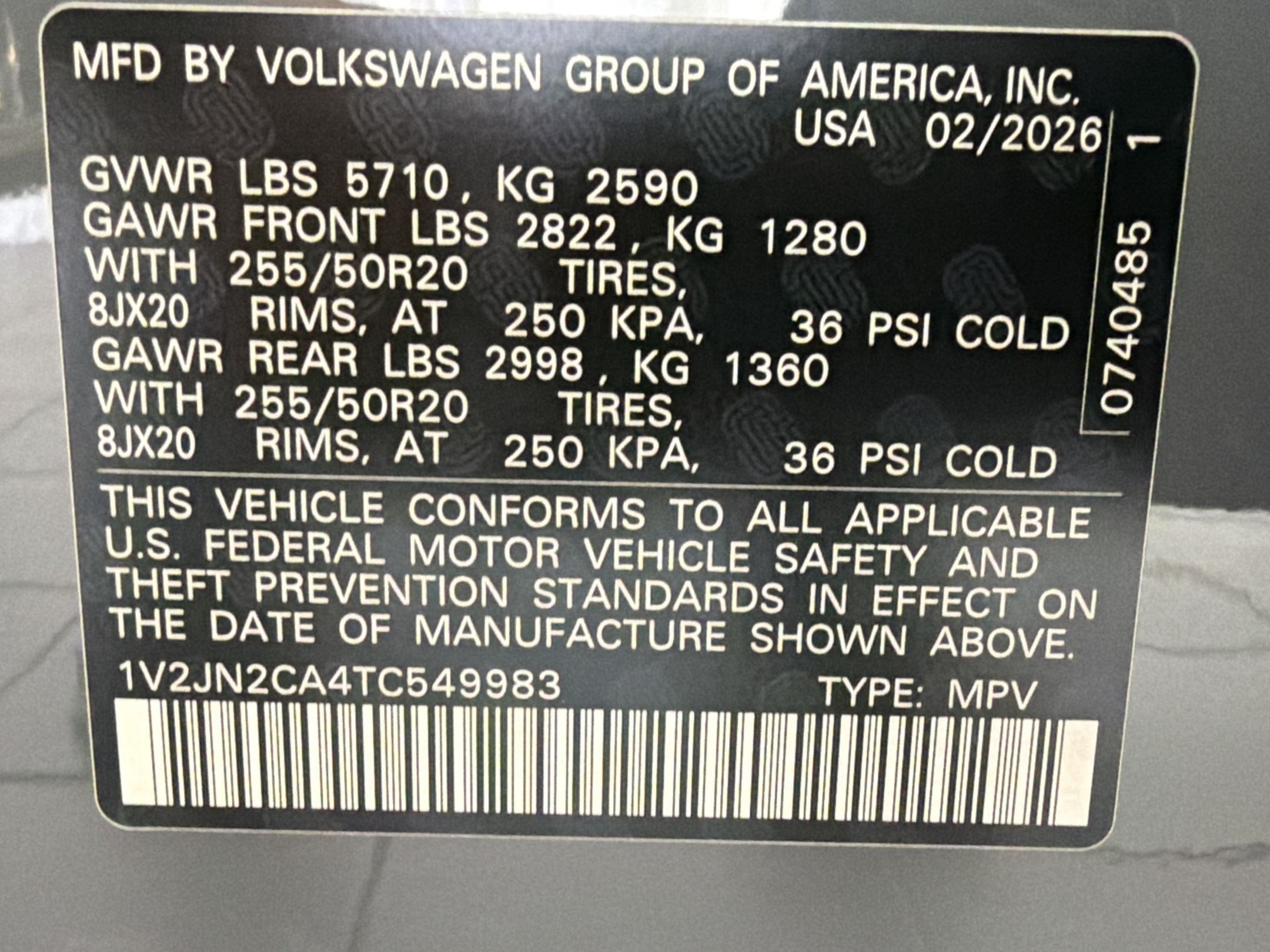 New 2026 Volkswagen Atlas SE FWD image 21