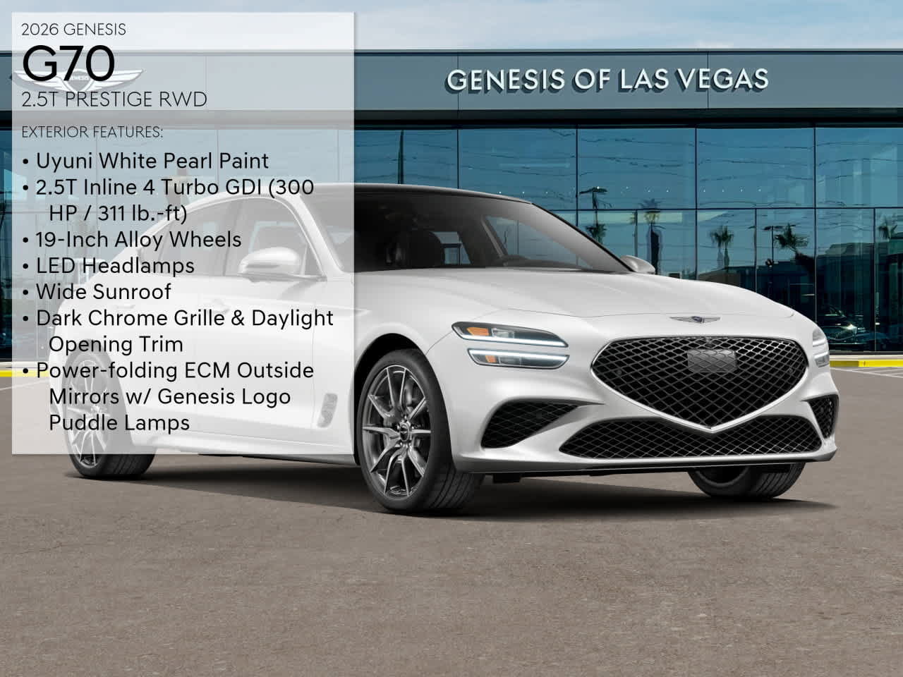 New 2026 Genesis G70 2.5T Prestige RWD image 3