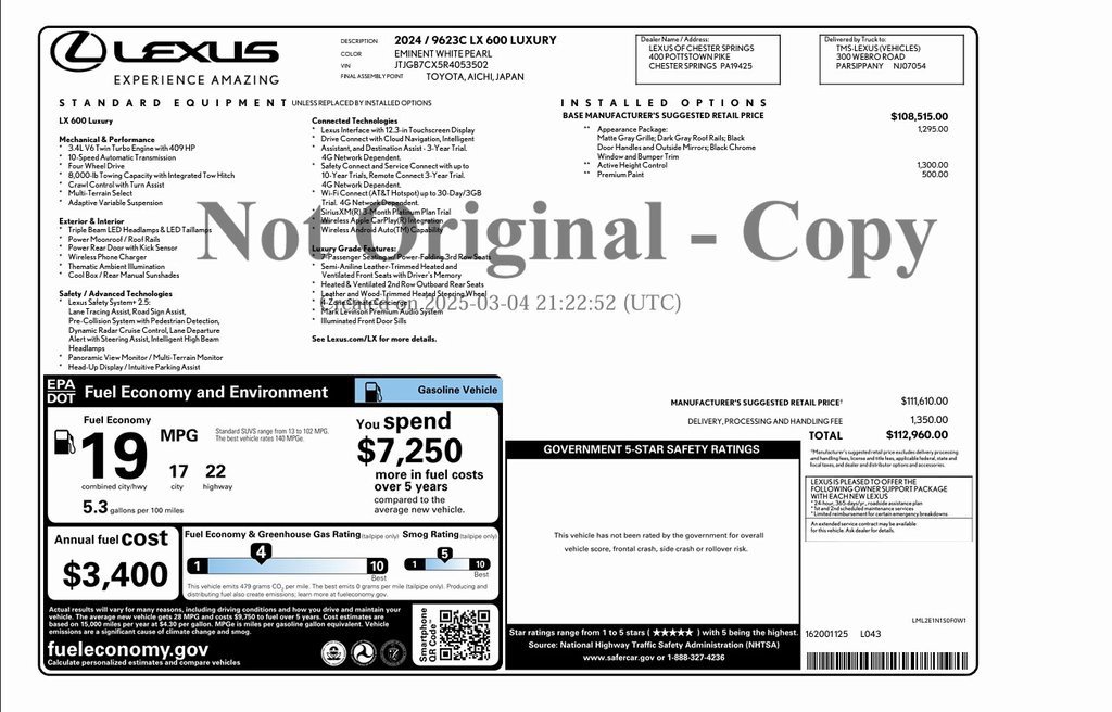 Used 2024 Lexus LX 600 4WD w/ Luxury Package image 25