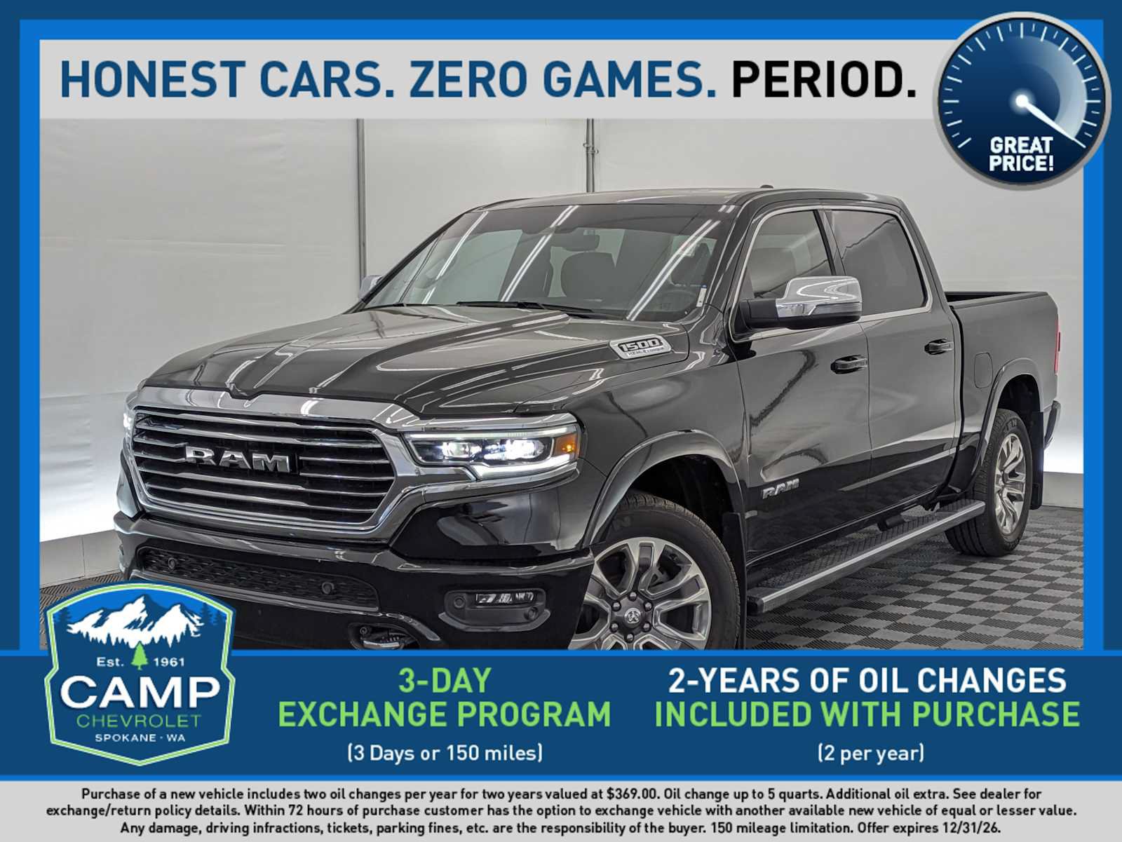 Used 2023 RAM 1500 Limited w/ Body-Colour Bumper Group AWD/4WD image 1