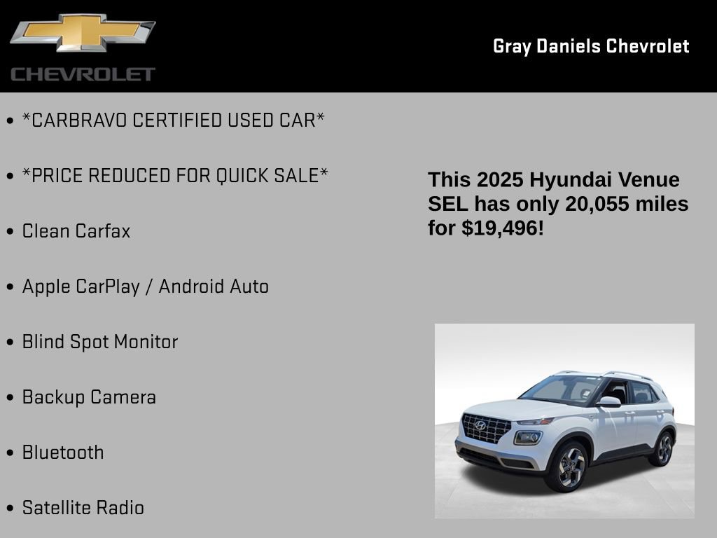 Used 2025 Hyundai Venue SEL FWD image 7