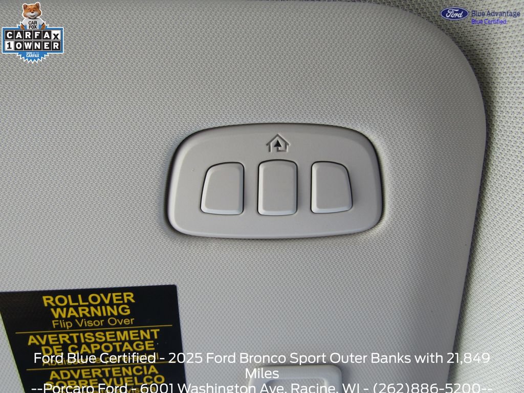 Certified 2025 Ford Bronco Sport Outer Banks w/ Outer Banks Tech Package+ AWD/4WD image 40