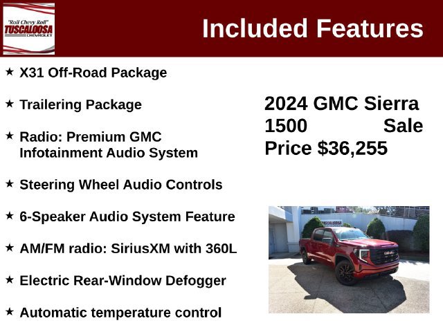 Used 2024 GMC Sierra 1500 Elevation w/ X31 Off-Road Package AWD/4WD image 12