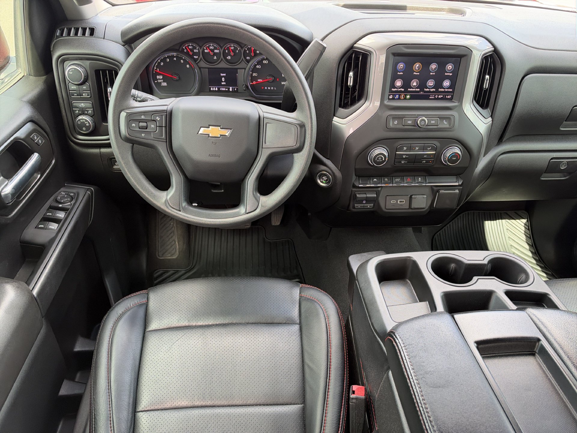 Used 2024 Chevrolet Silverado 1500 Custom w/ Turbomax Blackout Package AWD/4WD image 12