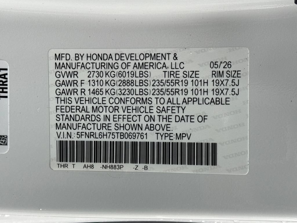 New 2026 Honda Odyssey Sport-L image 26