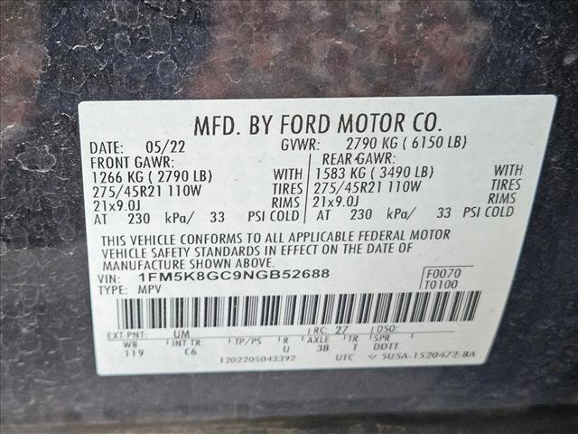 Used 2022 Ford Explorer ST w/ Equipment Group 401A image 24