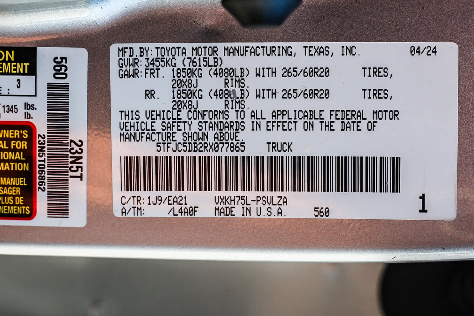 Used 2024 Toyota Tundra Limited AWD/4WD image 27