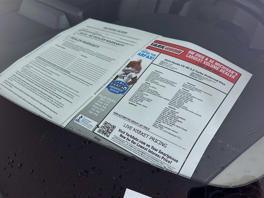 Certified 2024 MAZDA CX-90 3.3 Turbo w/ Preferred Plus AWD/4WD image 12