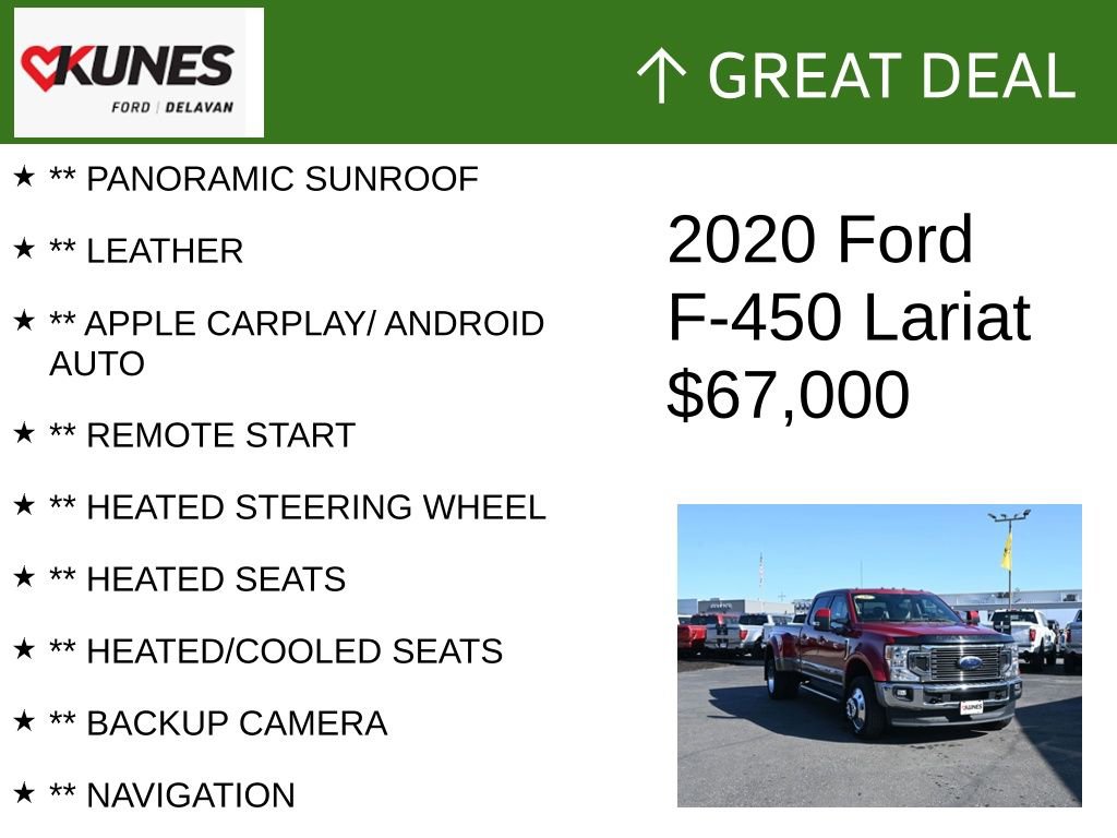 Used 2020 Ford F450 Lariat w/ Lariat Ultimate Package image 2