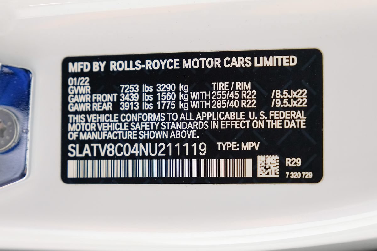 Used 2022 Rolls-Royce Cullinan Black Badge w/ Dark Exterior Package AWD/4WD image 80