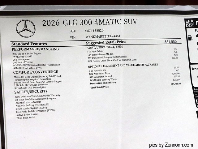 New 2026 Mercedes-Benz GLC 300 4MATIC image 25
