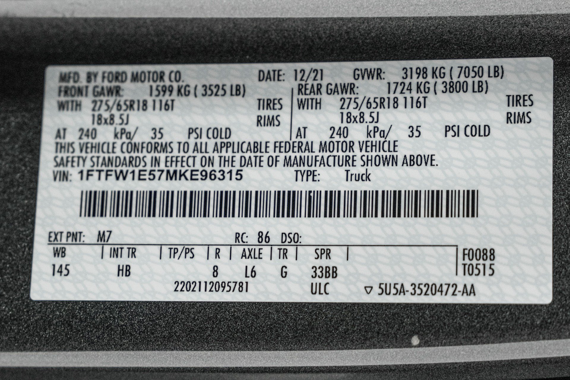 Used 2021 Ford F150 Lariat w/ Equipment Group 502A High AWD/4WD image 19