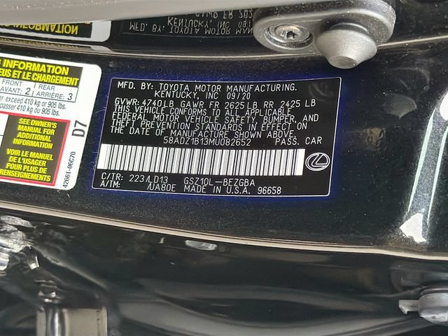 Used 2021 Lexus ES 350 w/ Premium Package FWD image 43