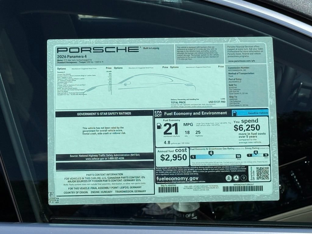 New 2026 Porsche Panamera 4 AWD/4WD image 28