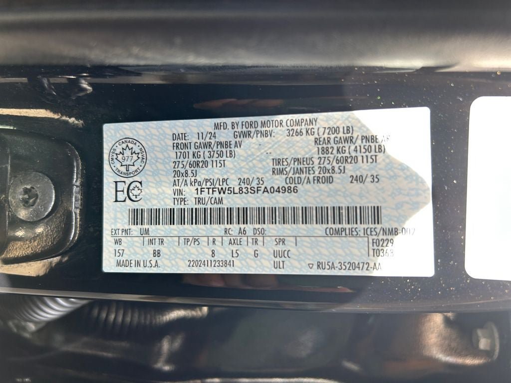 Used 2025 Ford F150 Lariat w/ Equipment Group 502A High AWD/4WD image 37