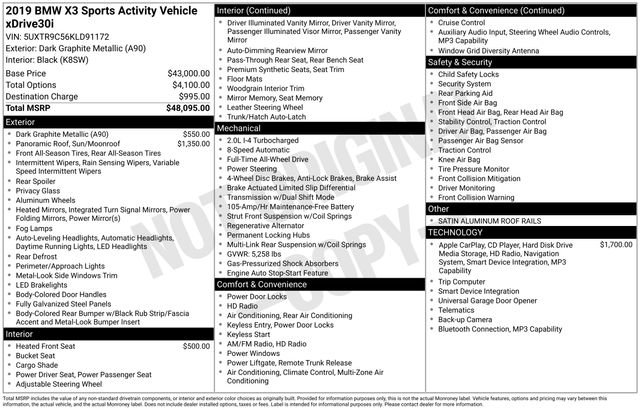 Used 2019 BMW X3 xDrive30i image 4
